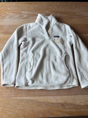 Women’s Patagonia Cream Half-Zip Fleece Pullover